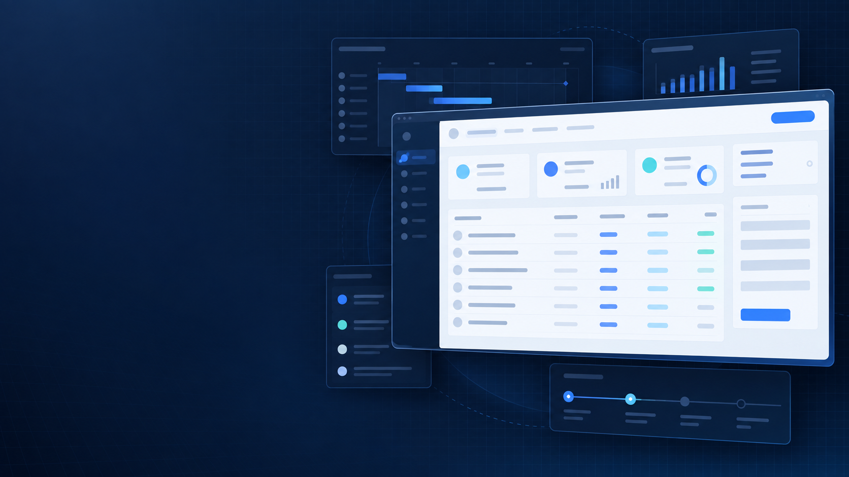 fieldGRID manager workspace showing operational modules